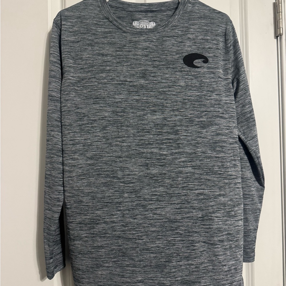 Costa Heathered Gray Crewneck Shirt